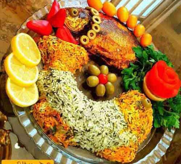 عکس های تزیین برنج و مرغ