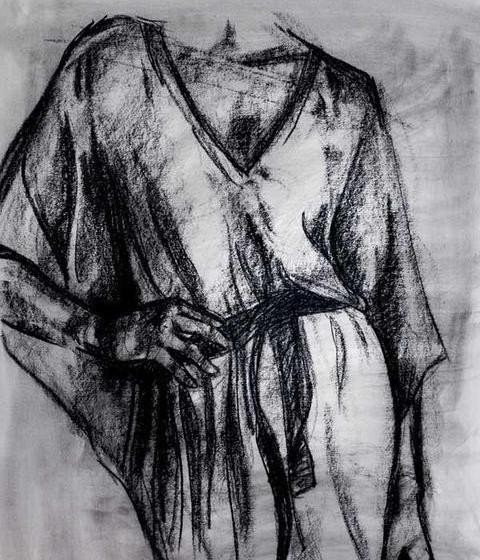 عکس نقاشی زغال چهره