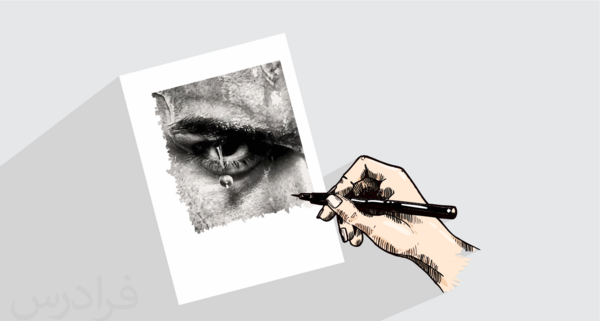 عکس نقاشی زغال چهره