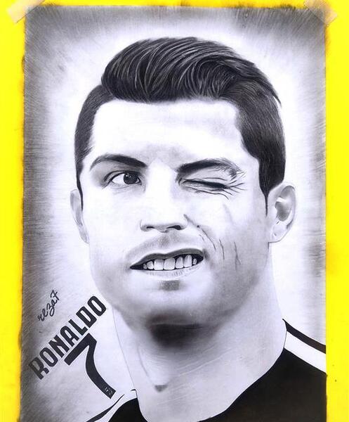 عکس نقاشی زغال چهره