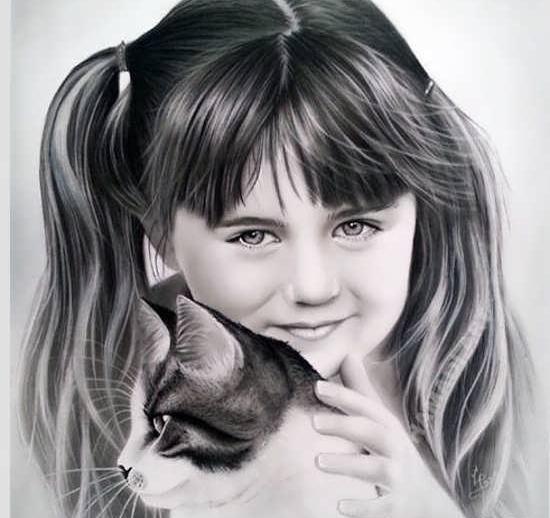 عکس نقاشی زغال چهره