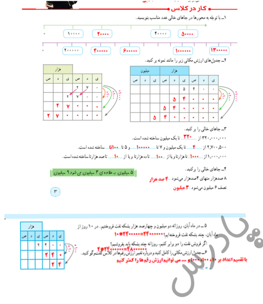 عکس صفحه ی ۱۳ ریاضی پنجم