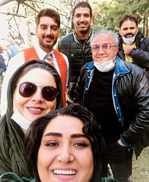 عکس فرزاد فرزین و باران کوثری