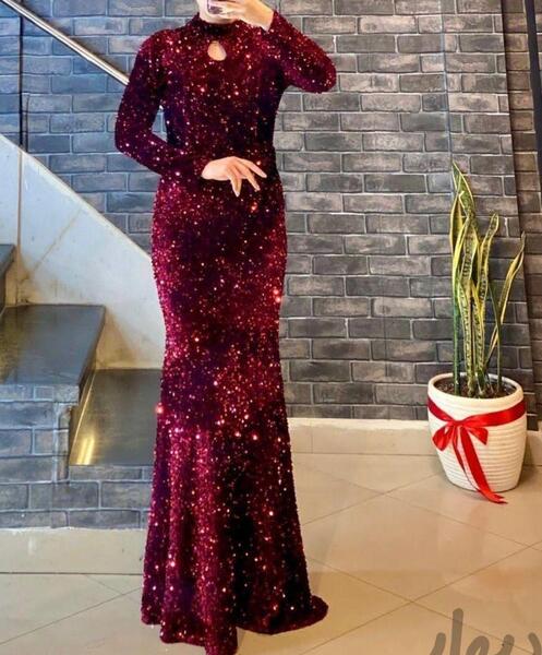 عکس لباس مجلسی زنانه پولکی