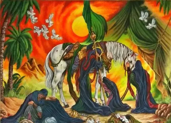 عکس نوشته عاشورا حسینی تسلیت باد