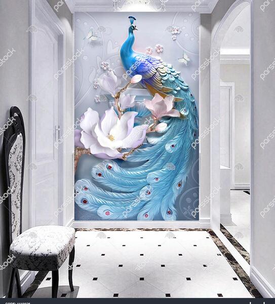 عکس آبی طاووس
