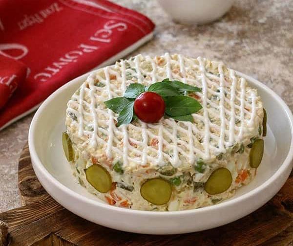 عکس ایده برای تزیین سالاد الویه