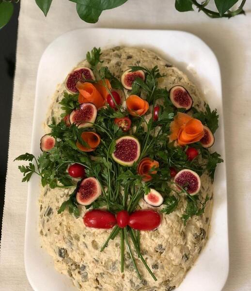 عکس ایده برای تزیین سالاد الویه