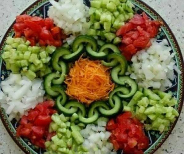 عکس ایده برای تزیین سالاد الویه