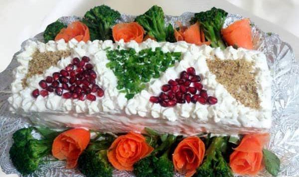 عکس ایده برای تزیین سالاد الویه