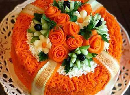 عکس ایده برای تزیین سالاد الویه