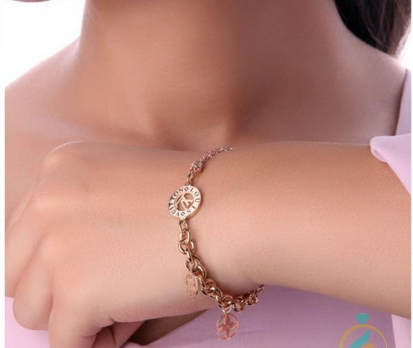عکس دستبند دخترانه طلا