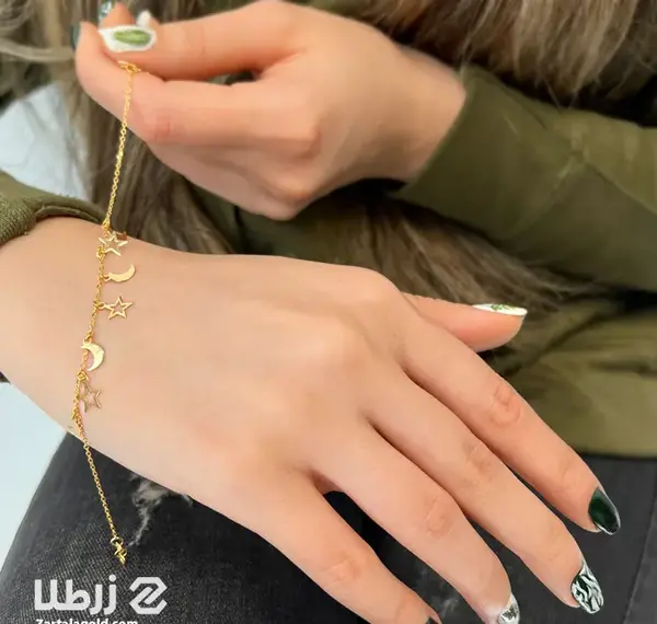 عکس دستبند دخترانه طلا