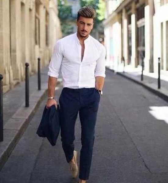 ژست عکس با کت و شلوار