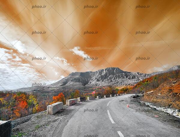 عکس جاده کوهستانی