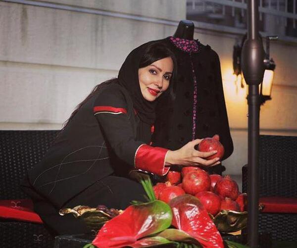 عکسهای شبنم قلی خانی در شب یلدا