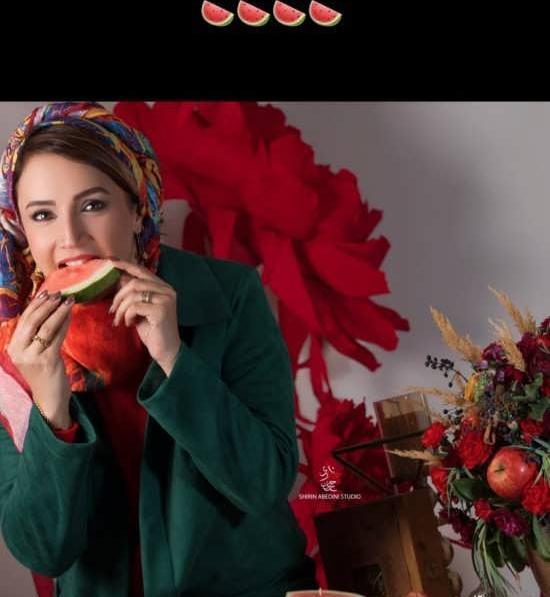 عکسهای شبنم قلی خانی در شب یلدا