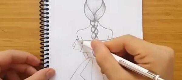 عکس نقاشی دخترانه شیک و زیبا