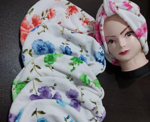 عکس کلاه حوله ای