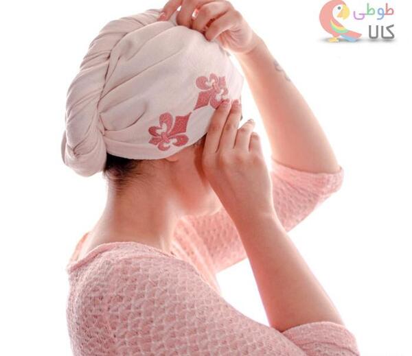 عکس کلاه حوله ای