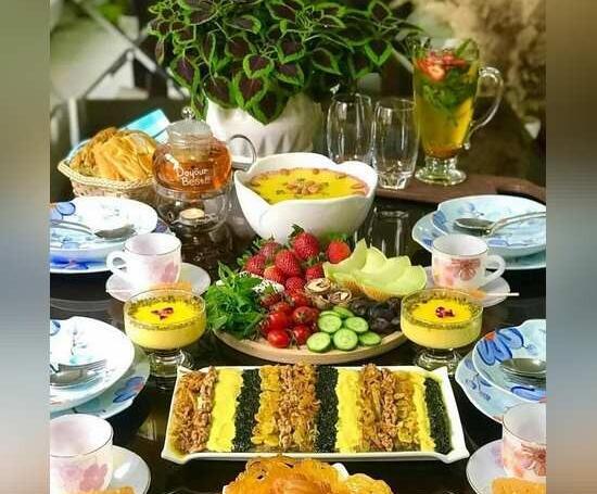 عکس غذا روی میز