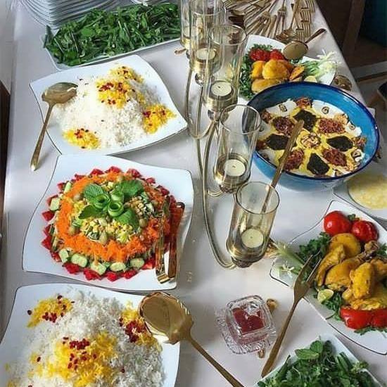 عکس غذا روی میز