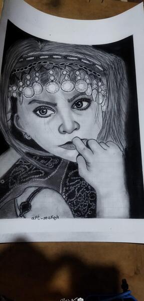 عکس نقاشی سیاه قلم تابلو