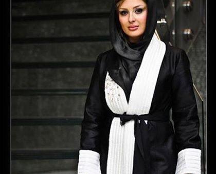 عکس مانتو مشکی نیوشا ضیغمی