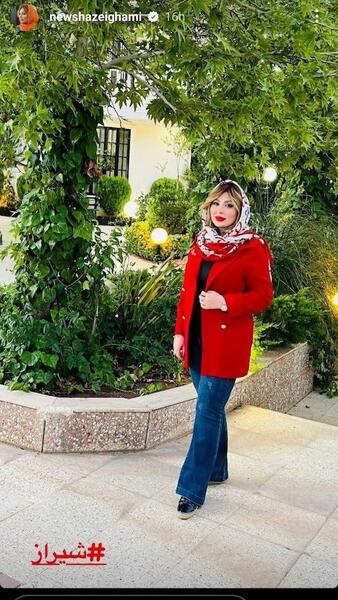 عکس مانتو مشکی نیوشا ضیغمی