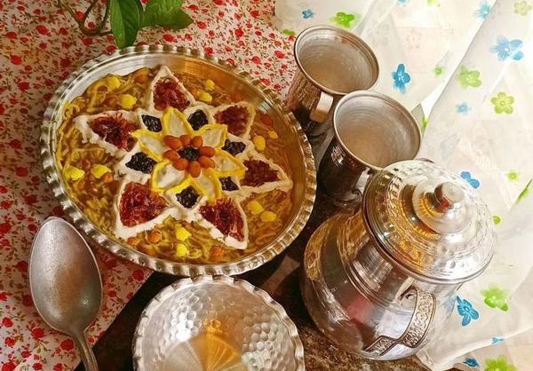 عکس سفره آش رشته