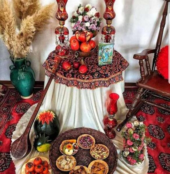 عکس ایده تزیین یلدایی عروس