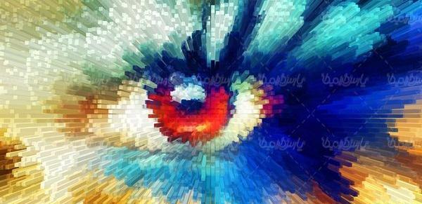عکس سه بعدی چشم