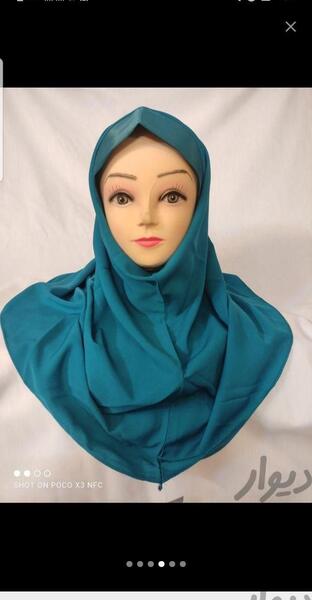 عکس روسری ابی فیروزه ای