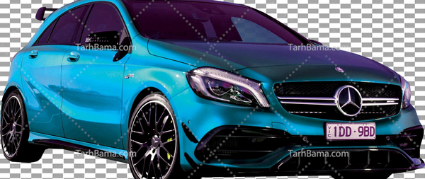 عکس ماشین بنز آبی