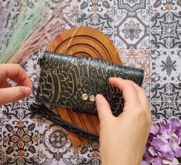 عکس کیف دستی زنانه چرم دست دوز