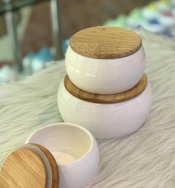 عکس ظرف های چوبی