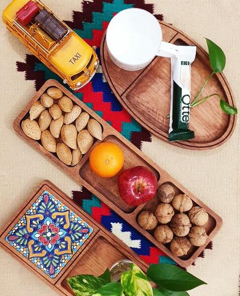 عکس ظرف های چوبی