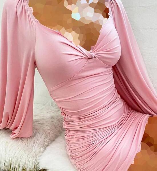 عکس لباس مجلسی صورتی دخترانه