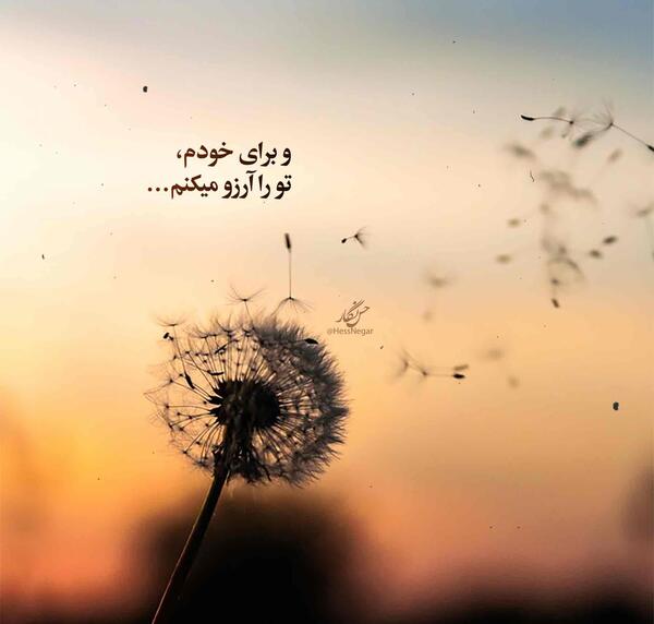 عکس نوشته ی آرزو میکنم