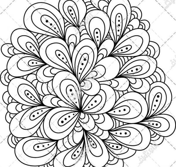 عکس نقاشی گل و پروانه