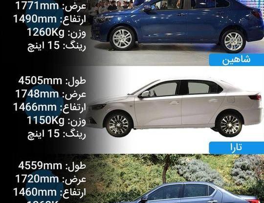 عکس خودرو شاهین و تارا