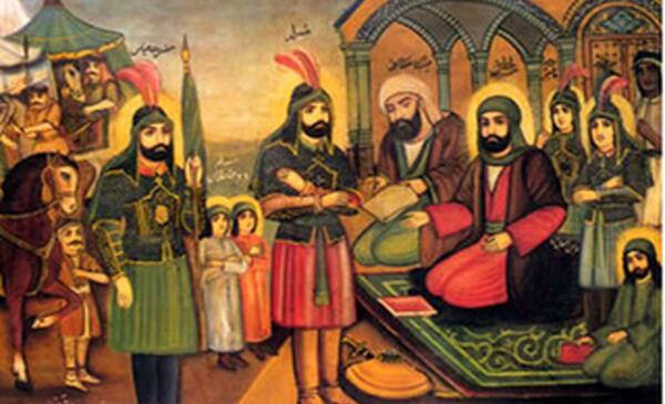 عکس حرم امام حسین رنگ شده