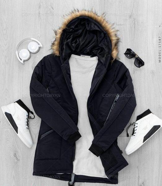 عکس کاپشن مردانه مشکی