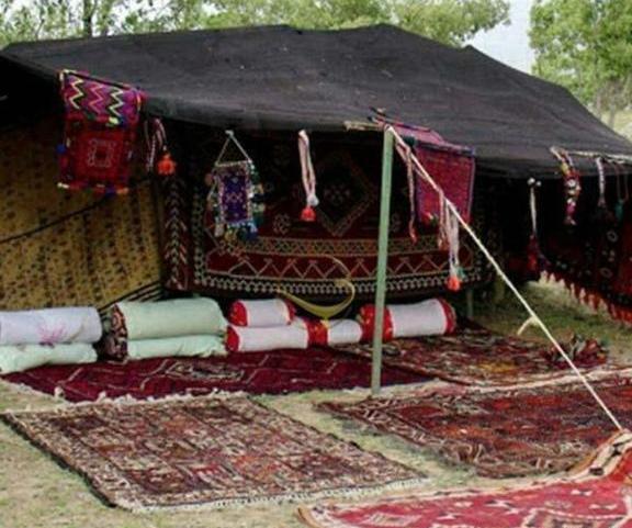 عکس سیاه چادر عشایری
