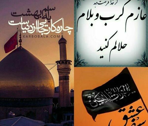 عکس نوشته دارم میرم کربلا
