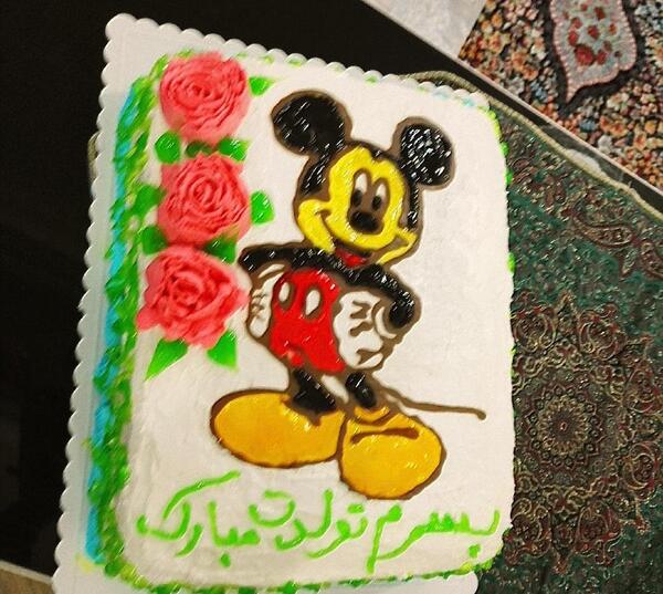 عکس کیک میکی موس پسرانه