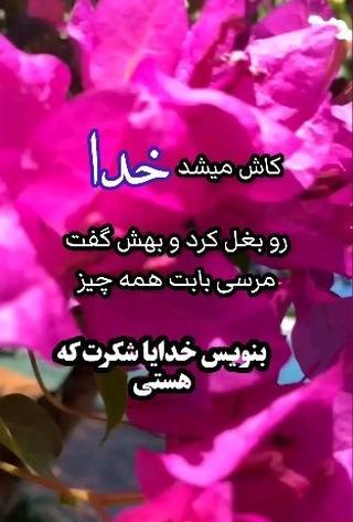 عکس نوشته خدایا پناهمان باش