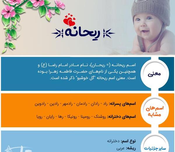 عکس نوشته اسم ریحانه