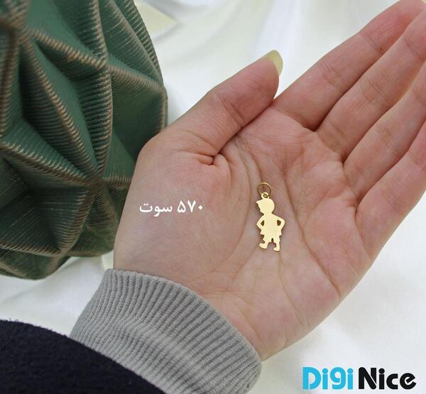 عکس پلاک طلا برای نوزاد پسر