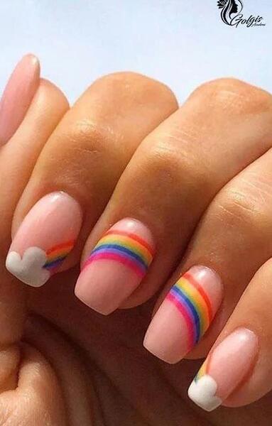 عکس مدل ناخن فرنچ تابستانی